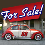 VW K&auml;fer 1600i zu verkaufen, Promotionfahrzeug VW K&auml;fer, Werbefahrzeug VW K&auml;fer, Nostalgiefahrzeug K&auml;fer zu verkaufen