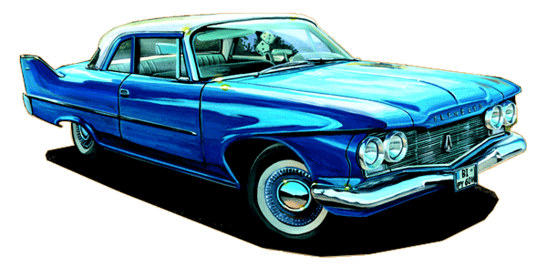 Plymouth Savoy 60er Jahre Blau mieten