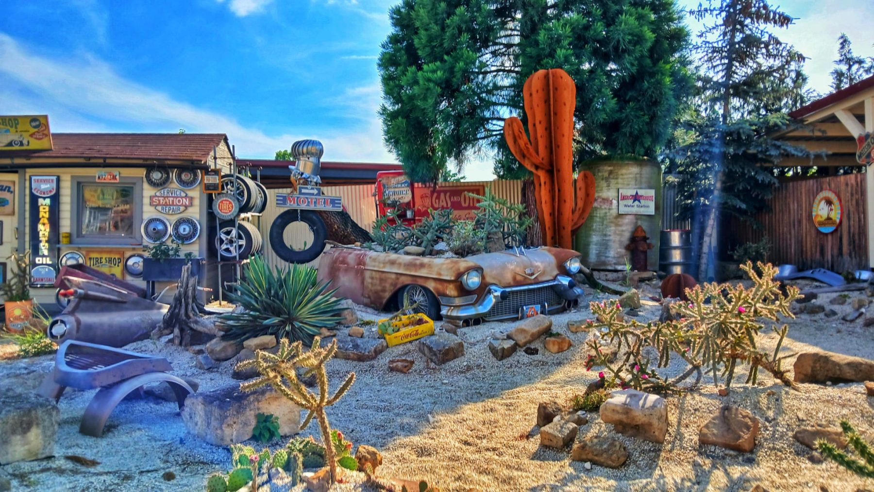 Fotolocation USA amerika Tankstelle