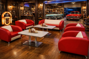 Vintage Diner Möbel im Rockabilly Retro Design